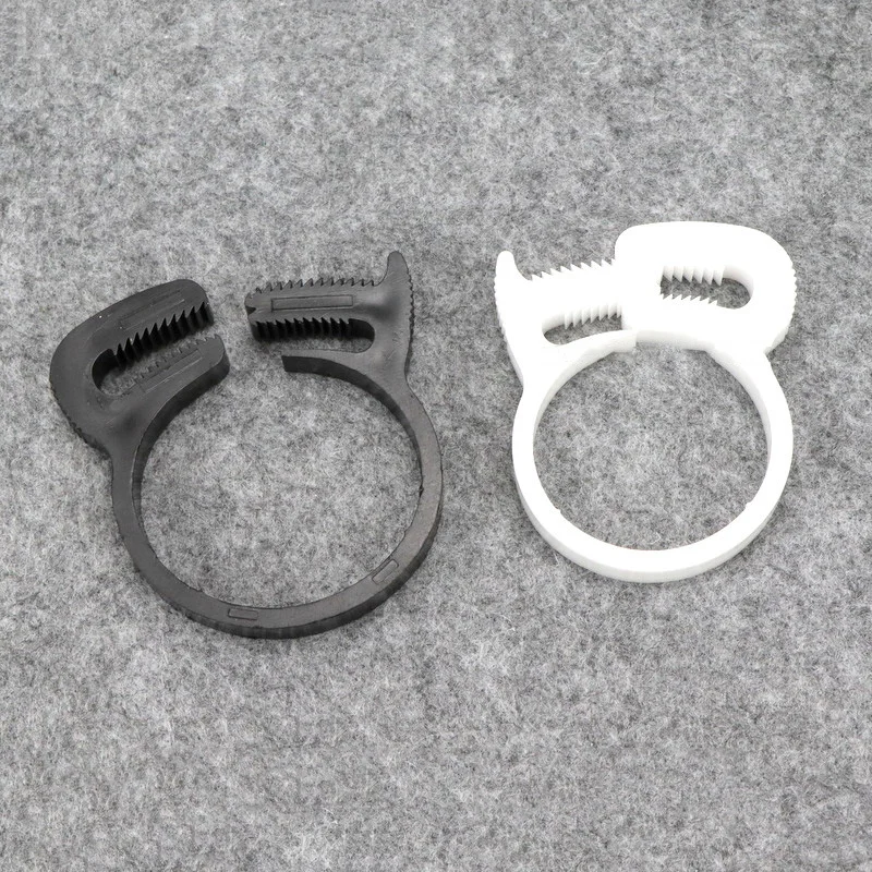 1/5/10 шт. хомуты для шлангов 3 8 ~ 59 мм белый/черный пластиковый водопровод прочный