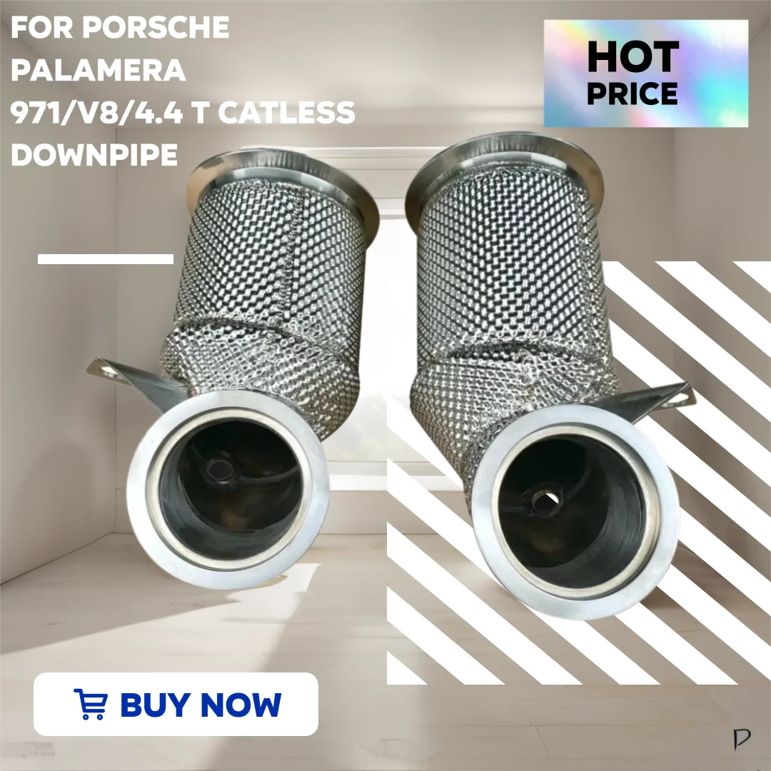 Фото Для Porsche Palamera 971 Catless Downpipe V8/4,4 t Высокопроизводительный неипеченный каталитический нейтрализатор с изоляцией №3