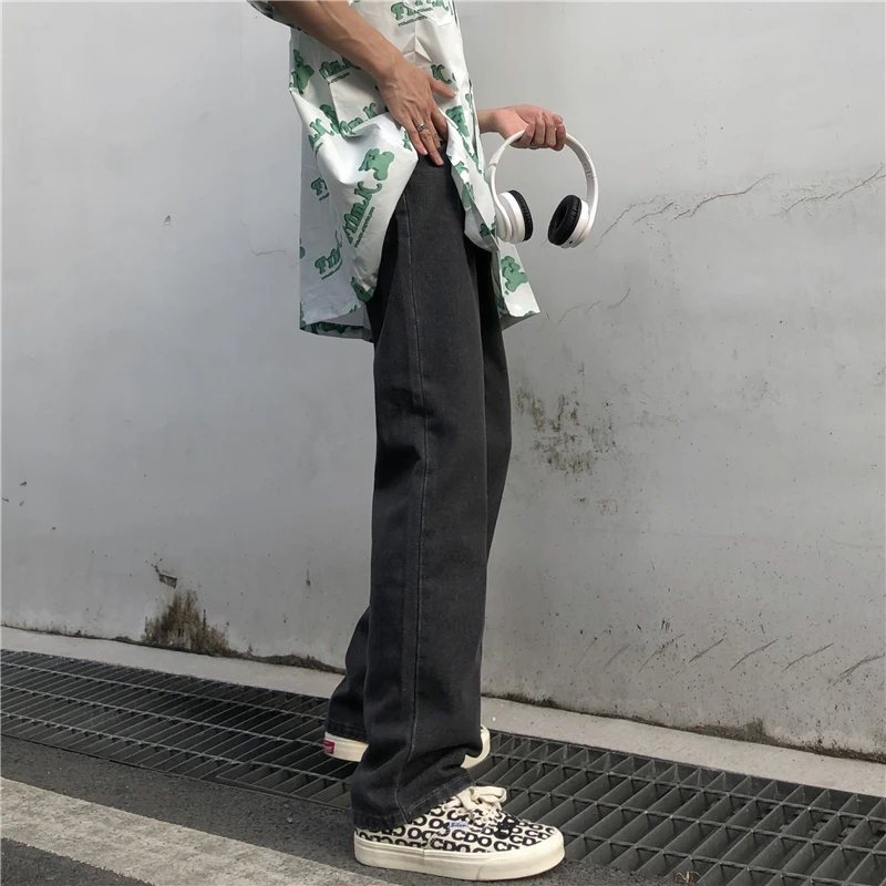 Pants Men's Jeans Black Straight Skinny Fit Casual Straight Jeans Loose Pants Women's Loose Jeans Y2k Men's Jeans Casual Men