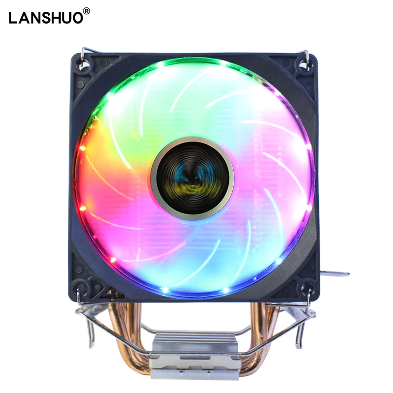 Lga X79 X99 2011 Cpu Cooler Tubo de Cobre Pwm Rgb Ultra Silencioso Ventilador Universal Lga 775 1155 1356 1366 Amd3 Am4 1200 1700 Ventilador Cpu