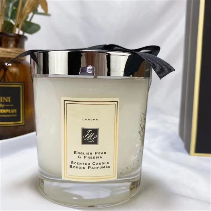 

New Date High quality perfume english pear candle women men long lasting wood floral natural taste for men women fragrance