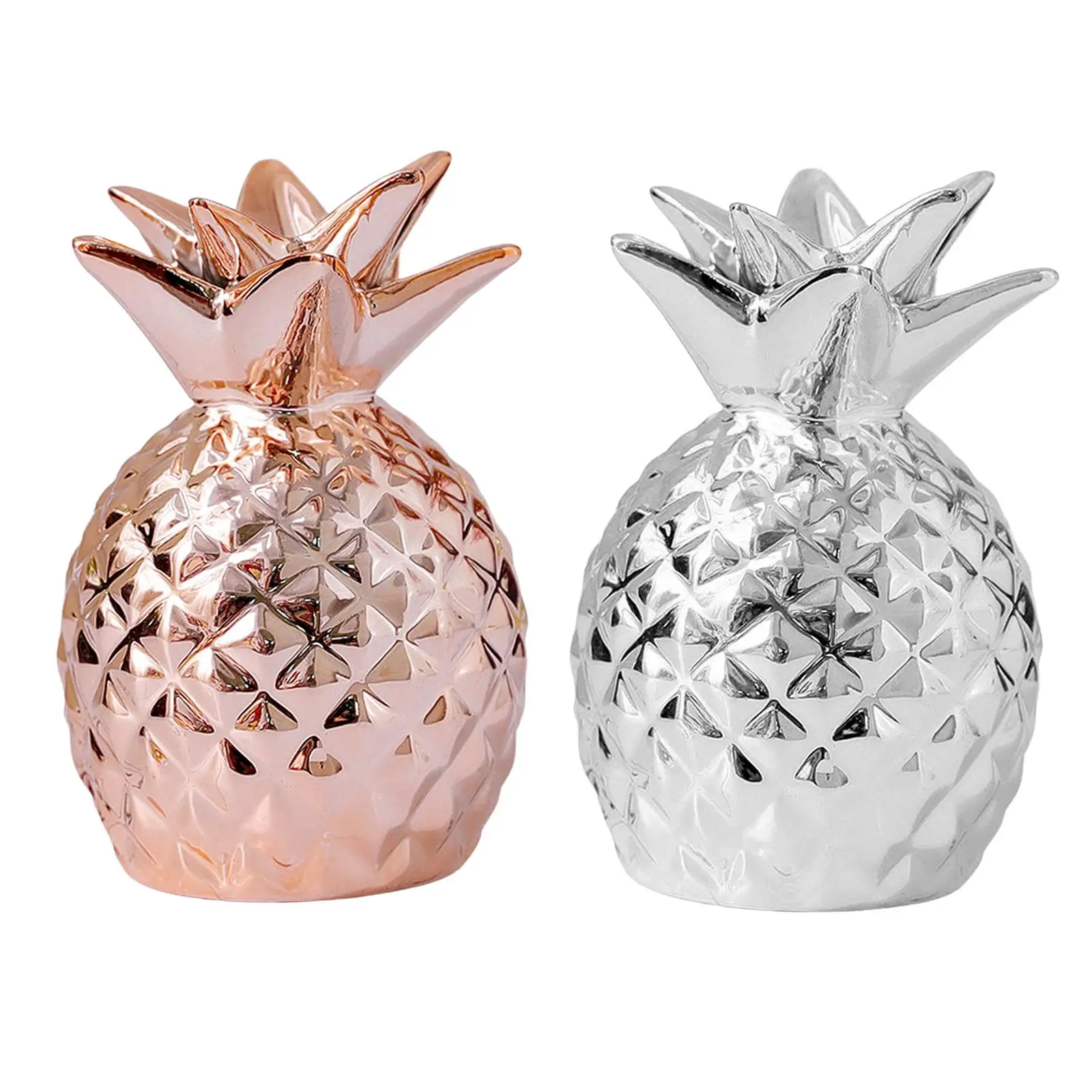 

Креативная Копилка в форме ананаса, настольные банки для хранения статуй для поделок 2X