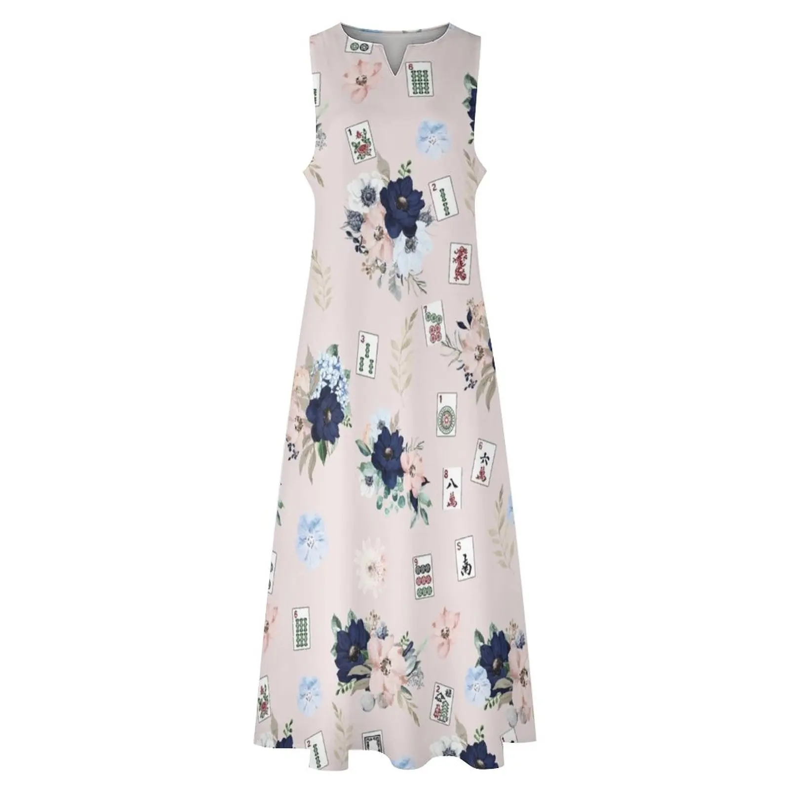 Розовое длинное платье с цветочным узором Mah Jongg элегантные вечерние платья для