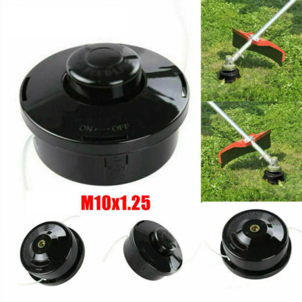 

Strimmer Feed Line Spool Brush Trimmer Head String Trimmer Head Black Brand New Double Line Nylon Line Replacement