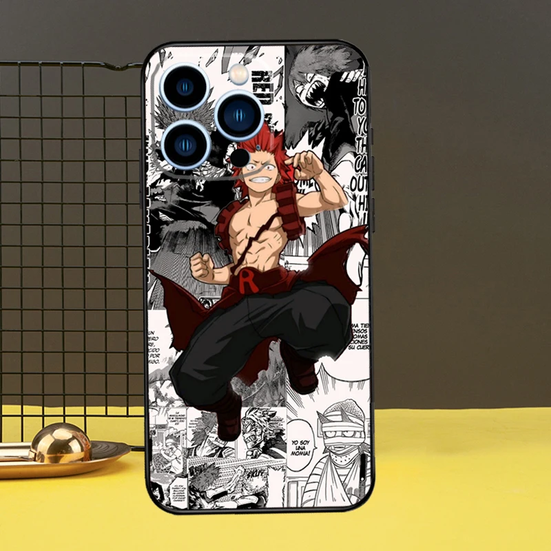 Чехол Kirishima Eijiro My Hero Academia для iPhone 13 12 11 14 Pro Max XS XR X 6S 7 8 Plus SE 2020 задняя крышка телефона.