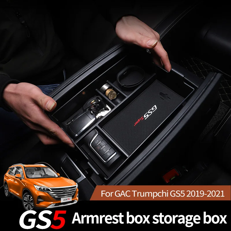 

Car Central Armrest Storage Box For GAC Trumpchi GS5 2019To 2021 Year Center Console Organizer Containers Tray Automotive