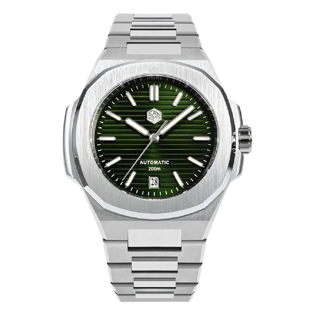 

San Martin Men Luxury Watch Classic Automatic Watch Mechanical Wristwatch 200ATM Waterproof BGW-9 Luminous Sapphire PT5000 SW200