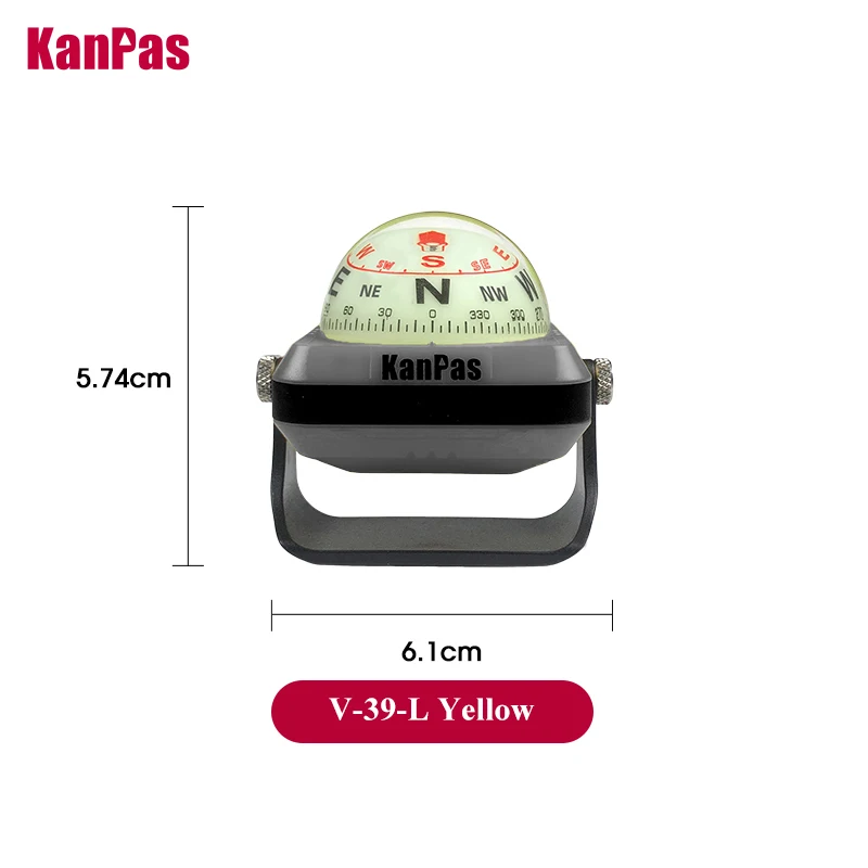 

Компас KanPas для приборной панели автомобиля/автомобильный компас/ циферблаты/мощный светящийся компас-капсула/регулируемый держатель компаса