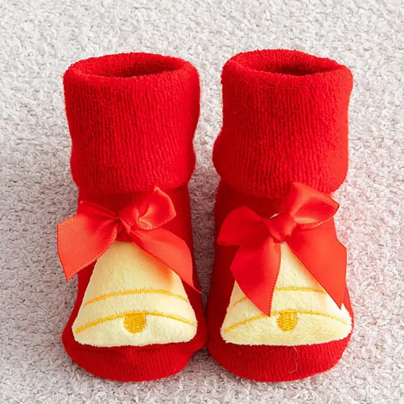 

Christmas Children's Socks Winter Thick Terry Baby Socks Non-slip Fruit Dolls Baby Floor Socks Newborn Cotton Socks 0-1 Y