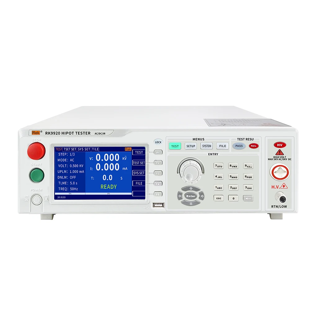 

RK9920 AC DC Withstand High Voltage Tester Hipot Resistance Tester AC 0.05-5.00KV DC 0.05-6.00KV