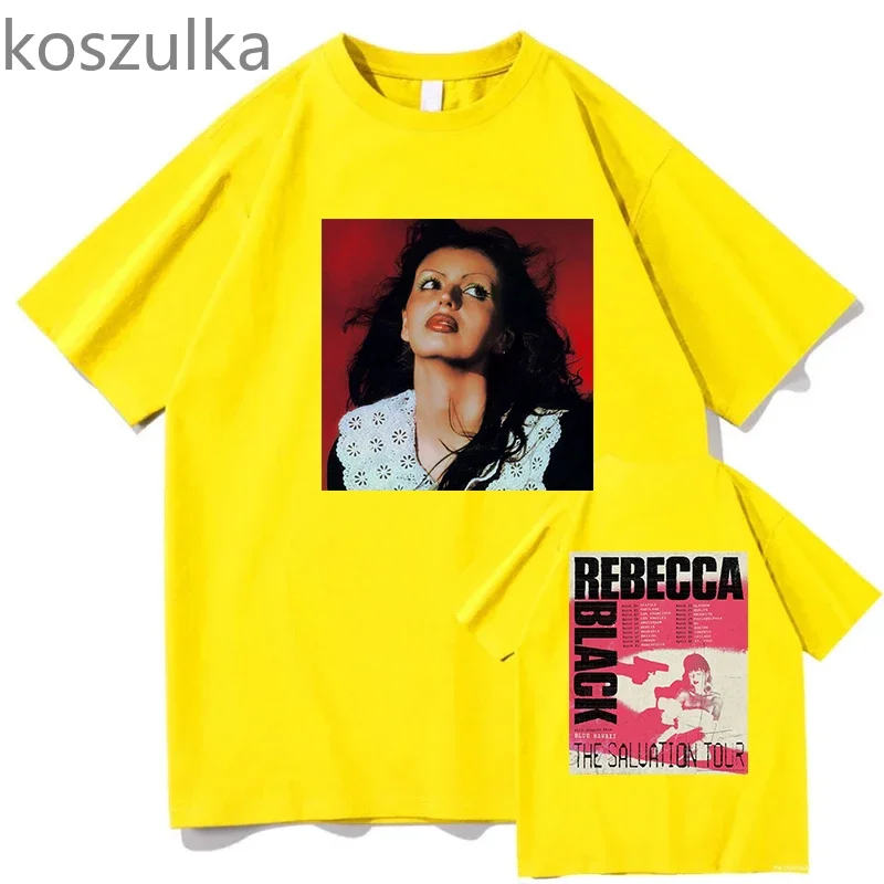 Cotton Tees Rebecca Black Sugar Water Cyanide Printing Tshirts Men/Women Clothes Short Sleeve O-neck Tee-shirt Graphic Shirts