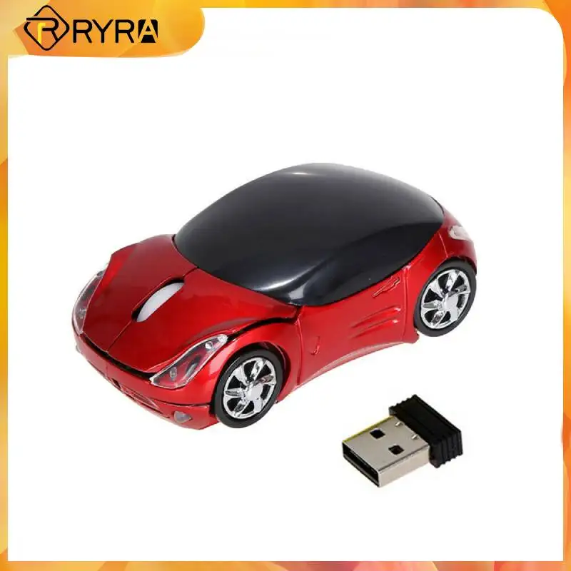 

RYRA 3 Keys Wireless Mouse With USB Receiver Interesting Car Mouse 1600DPI Photoelectric Mice 3 Gear Adjuetable Mouse Battery