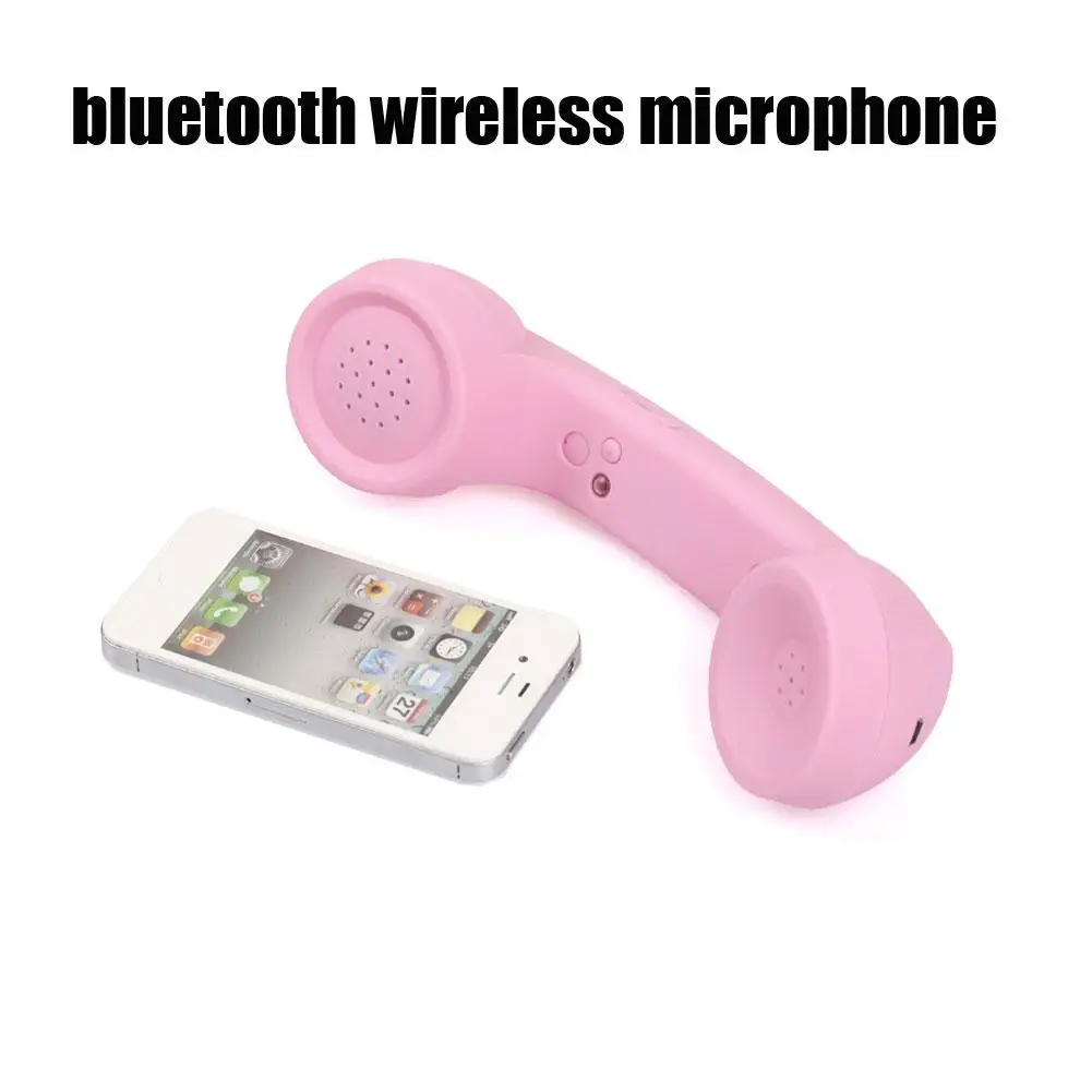 

1 Pcs Wireless Bluetooth-compatible Retro Receiver Anti-radiation Telephone Handset External Microphone Call Accessories
