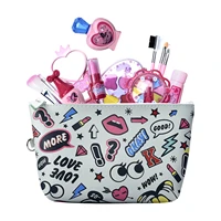 girls beauty cosmetics toy makeup toy bag washable makeup toys with dressing case childrens cosmetics birthday gift