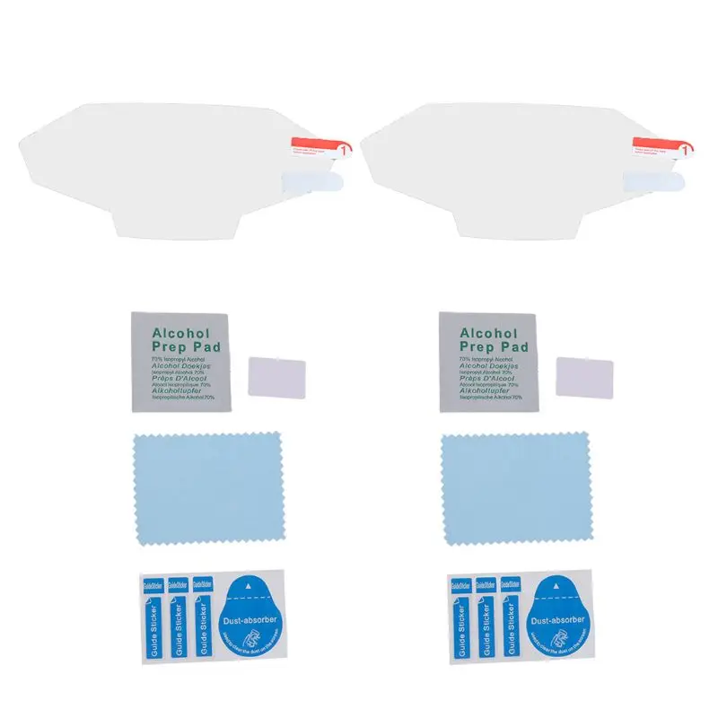 

2Set Motorcycle Screen Protector Dustproof Instrument Film for Z800 F19A