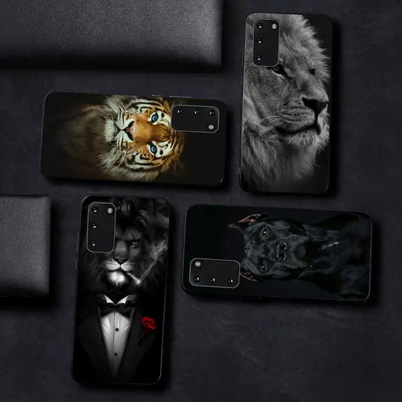 

Wolf Dog Cat Bird Lion Tiger Animal Phone Case For Samsung S 9 10 20 21 22 23 30 23plus lite Ultra FE S10lite Fundas