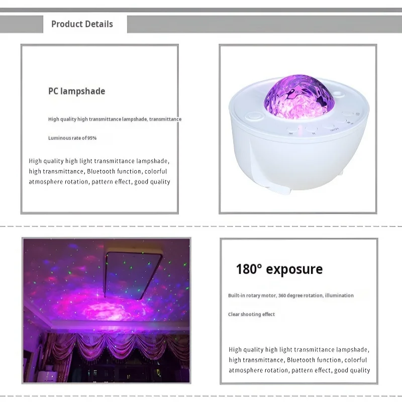 Проекционная лампа звездного неба Северное освещение красочная проекция