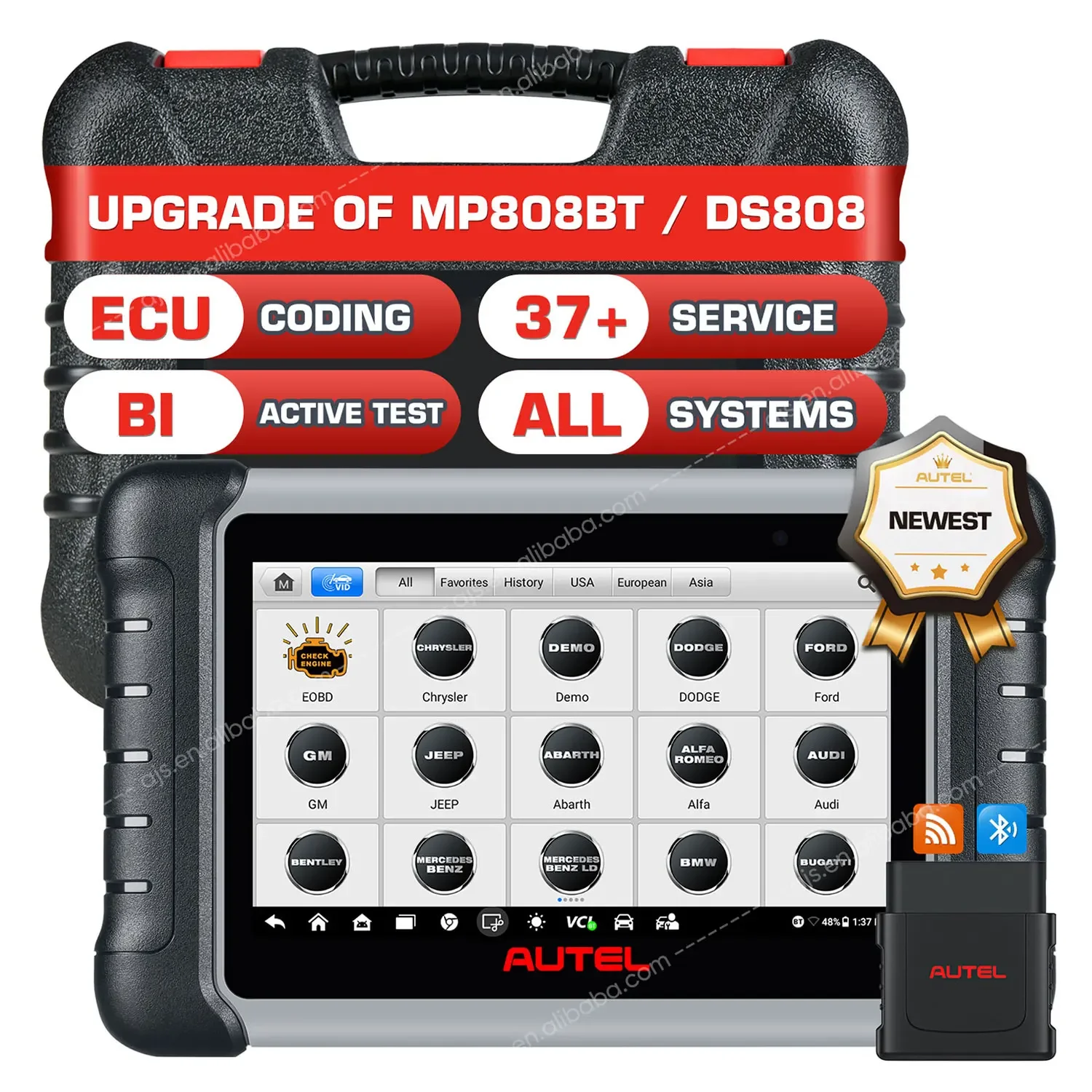 Официальный магазин Autel MaxiPRO MP808BT PRO универсальная автомобильная полная система