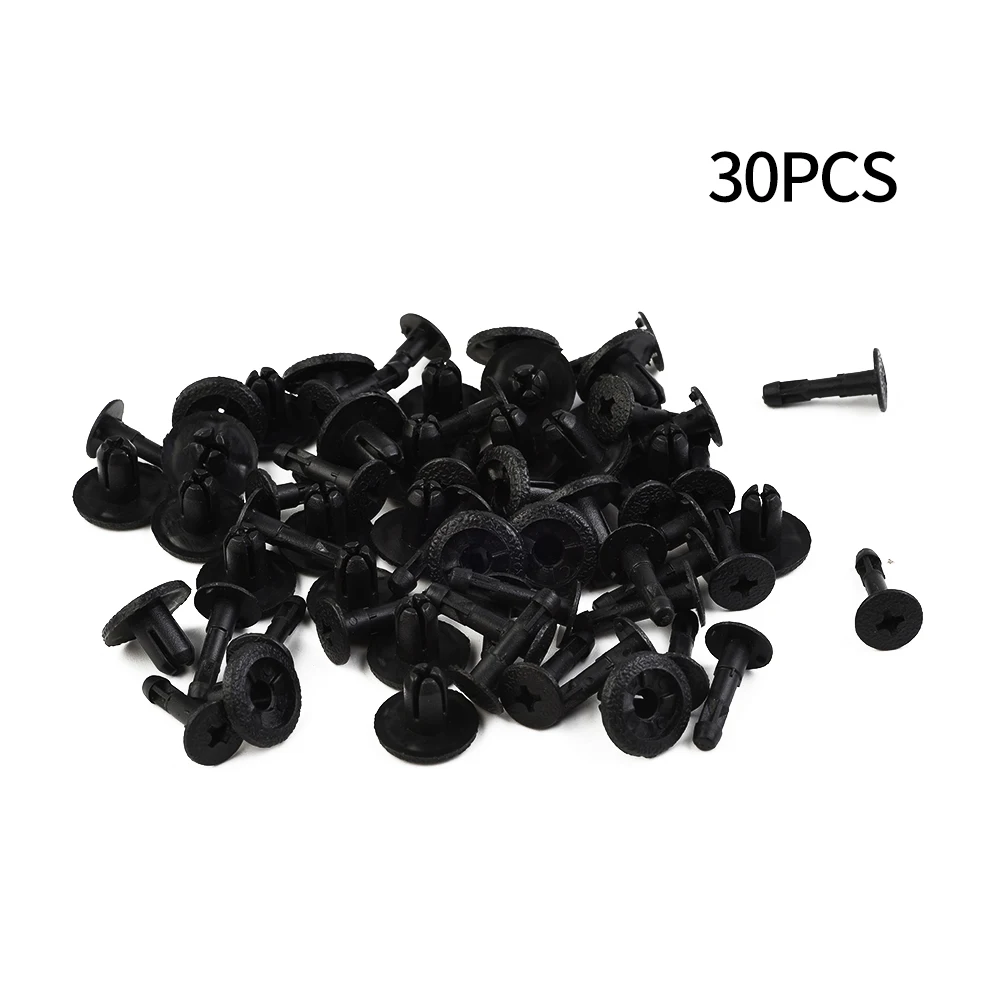 

30Pcs Push Pin Rivets Car Door Trim Panel Clips Bumper Grille Mud Flaps Fastener Retainer For Honda 90683-GR1-003 90683-MBW-00