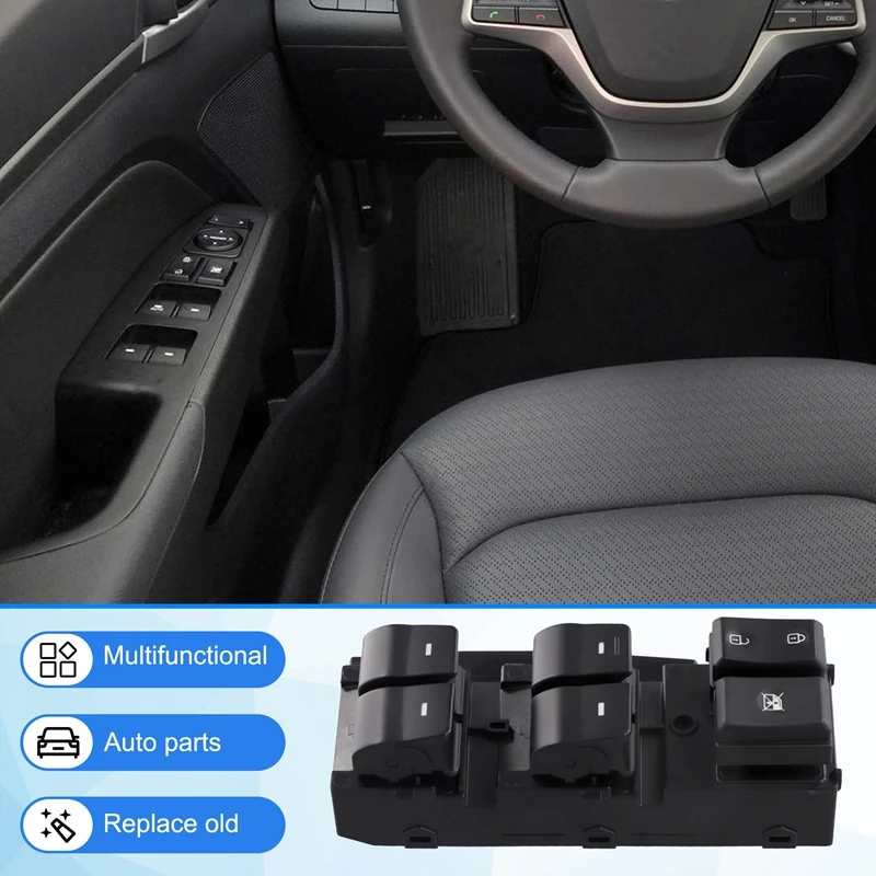 Автомобильный переключатель управления электростеклом 93570-F2200 для Hyundai Elantra 2017 2018
