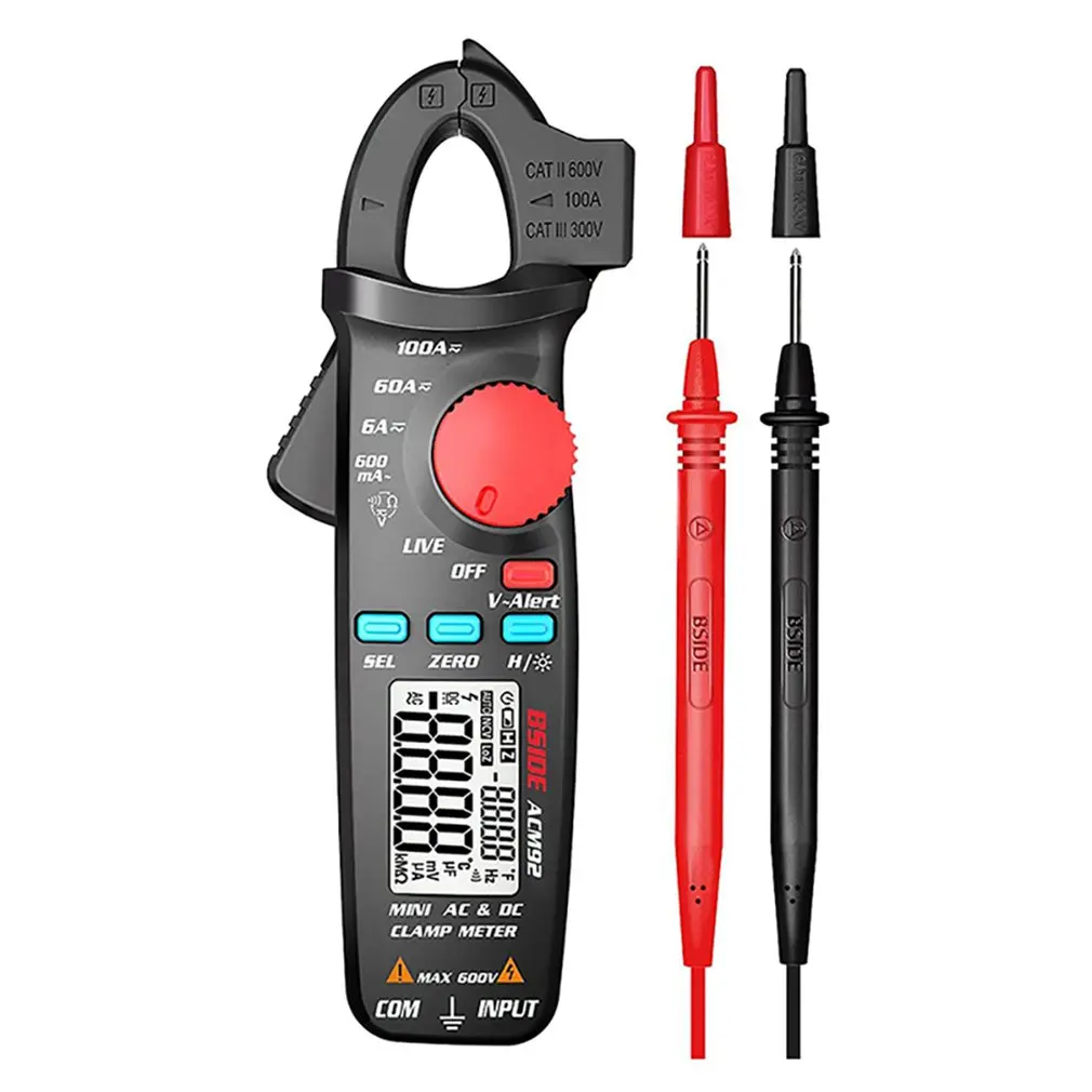 

Цифровой мультиметр BSIDE ACM92, портативный измеритель переменного и постоянного тока, с ЖК дисплеем