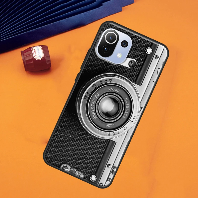 retro camera vintage case for poco x3 pro m3 m4 pro 5g x3 gt f3 phone back cover for xiaomi mi 11 lite 11t pro free global shipping