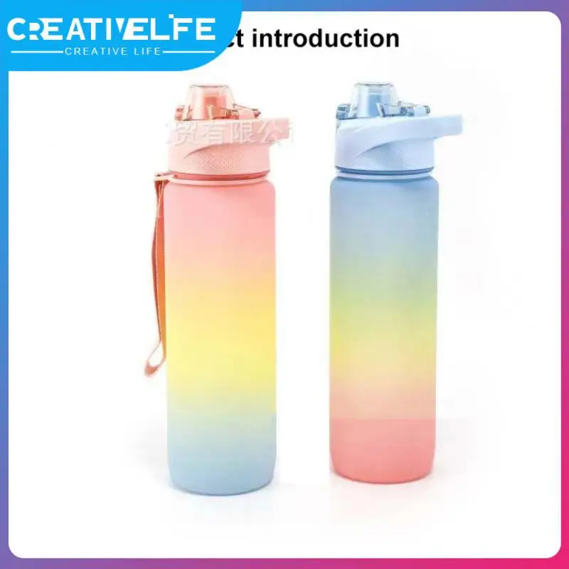 

Reusable Large Capacity Travel Bottles Sports Fitness Cup Portable Drinking Cups Leak Proof Sports Water Bottle 1l With Scale