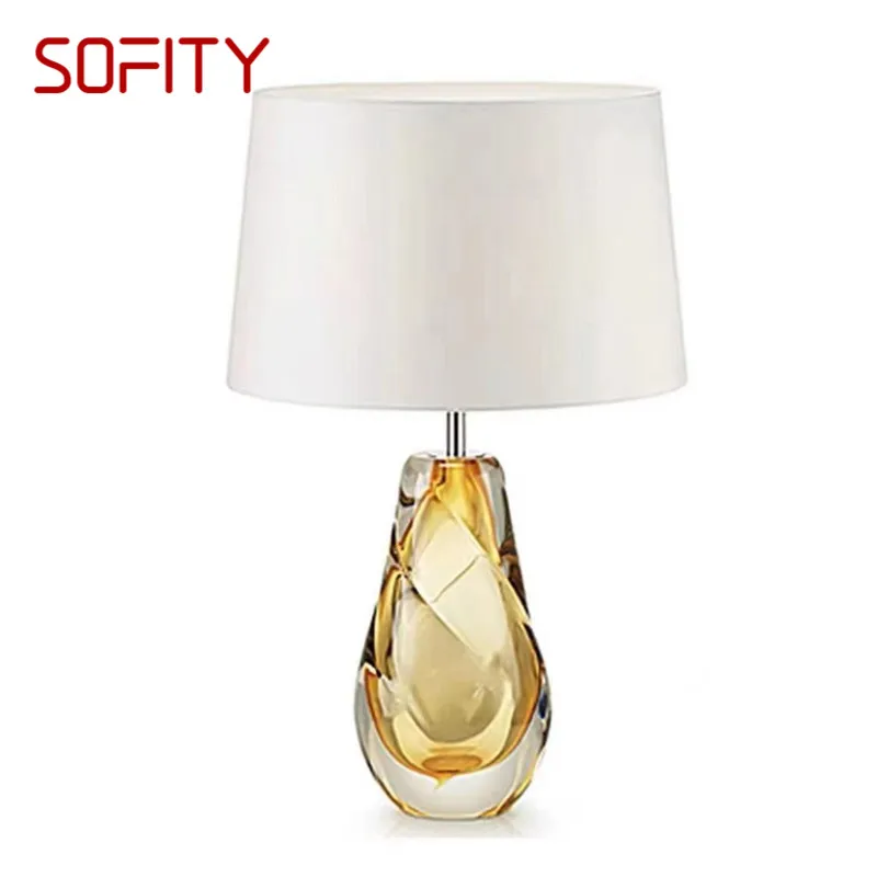 

SOFITY Nordic Modern Glaze Table Lamp Fashionable Art Iiving Room Bedroom Hotel LED Personality Originality Desk Light