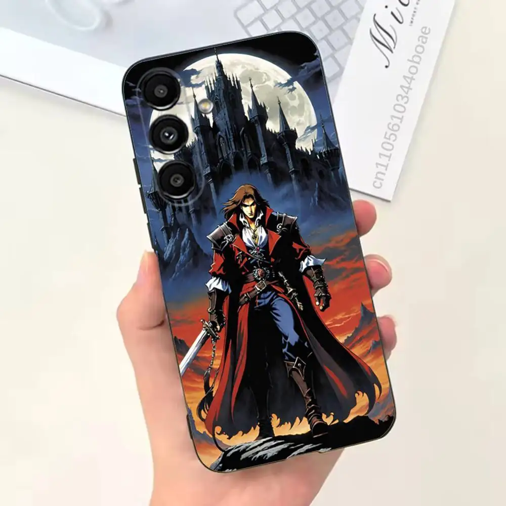 Фото Чехол для телефона серии C-Castlevania для Samsung S25, 24, 21, 22, 23, 20, S30, Ultra, Plus, Fe, Lite, Note, 5G, черный, мягкий №3