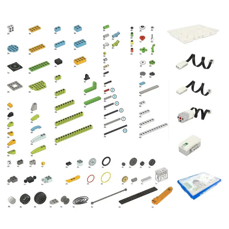 НОВЫЙ технический образовательный набор WeDo 2.0 Core, строительные блоки с книгой, детали для самостоятельного изготовления 45300, Scratch 3,0, детские игрушки, рождественские подарки (art.: 3920cd4cdcf4c) - 3920cd4cdcf4c