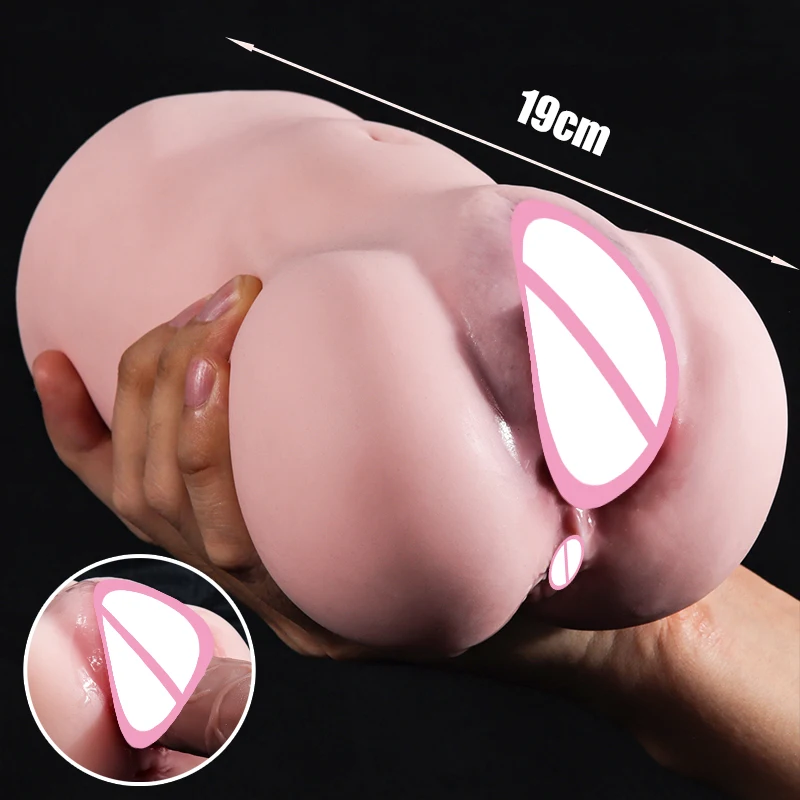 Резиновая вагина для мужчин секс-игрушки мужская 2 в 1 реалистичная силиконовая