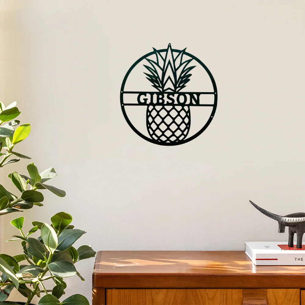 Очаровательное Металлическое Украшение Стен С Ананасами Трансформируйте Свой