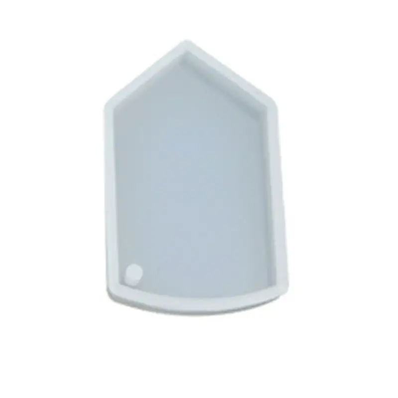 

Shiny Glossy Silicone Molds Round Shape Keychain Mold with Hole DIY Pendant Mold