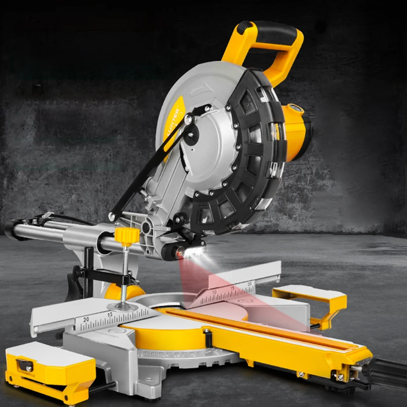 

10 Inch Miter Saw 45 Degree Laser Positioning Electric Woodworking Circular Saw 2400W Aluminum Sliding Cutting Machine Miter Saw