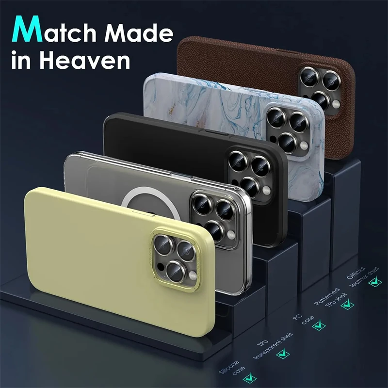 Металлическая Защита Объектива Камеры Для iPhone 15/14/13/12/11 Pro Max