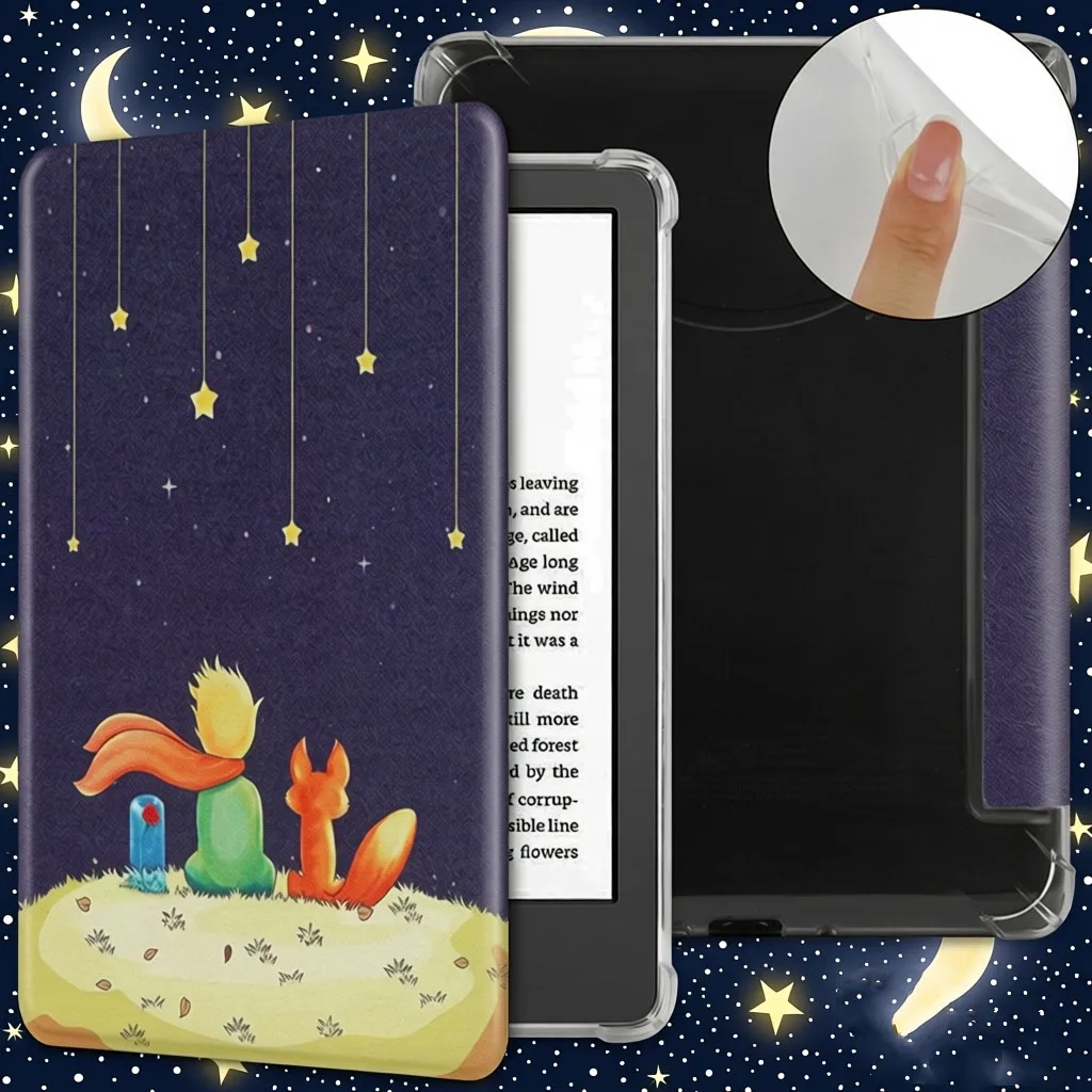 Фото Чехол для 6-дюймового совершенно нового Kindle 11-го поколения 2022-2024 годов выпуска RS23CV C2V2L3, ультрапрозрачная мягкая гибкая прозрачная задняя крышка из ТПУ №1