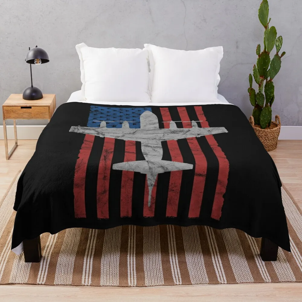 

Blanket Cartoon Pattern for Couch Sofa Bed King Queen Size Super Soft Warm Lightweight All Season Warm Airplane Flannel Throw