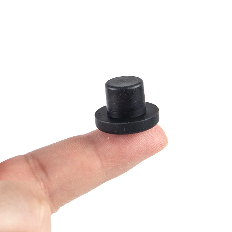 

3.5-12mm Solid Rubber Hole Caps High Temperature Resistance T Type Silicone Seal Hole Plugs Dust-proof Gasket Blanking End Caps