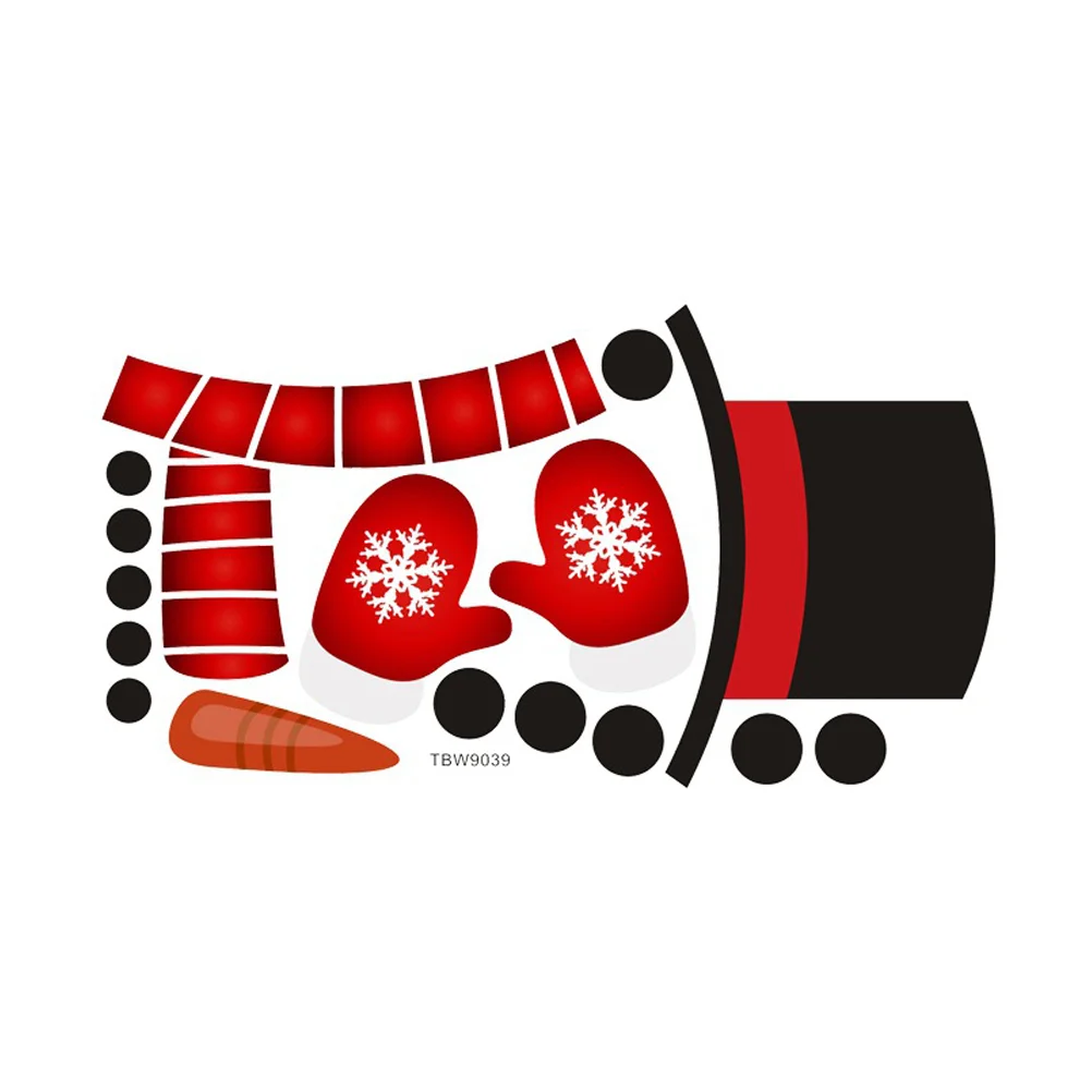 

Christmas Refrigerator Snowman Fridge Stickers Magnets Sticker Wall Decorations Decals Decal Windowclingsdecoration Magnet Door