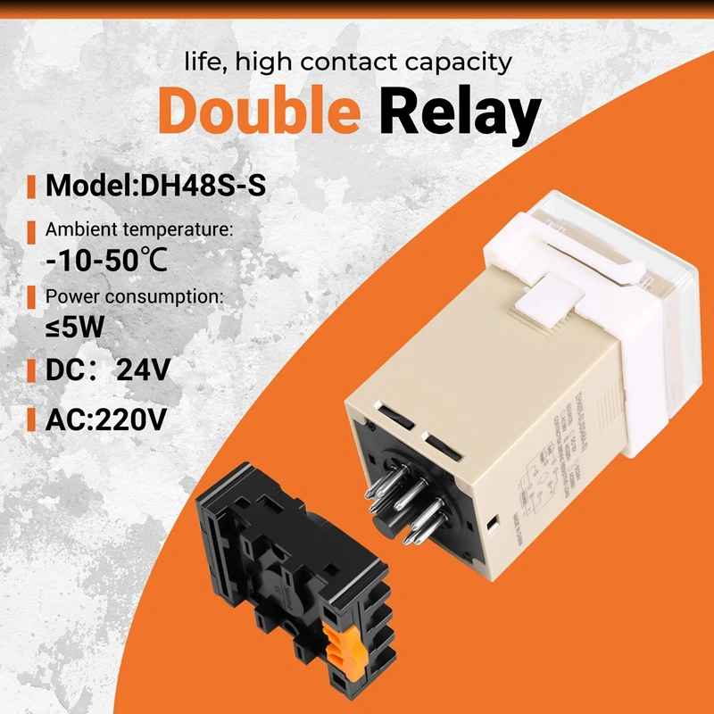 Фото Программируемое реле с двойной задержкой AC 220V 5A DH48S-S-A69M №2