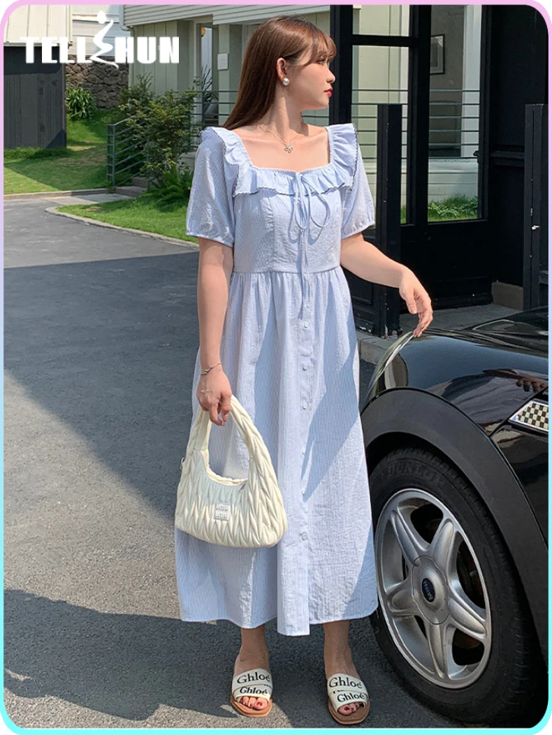 Полосатые простые и элегантные женские полные Длинные Сексуальные вечерние