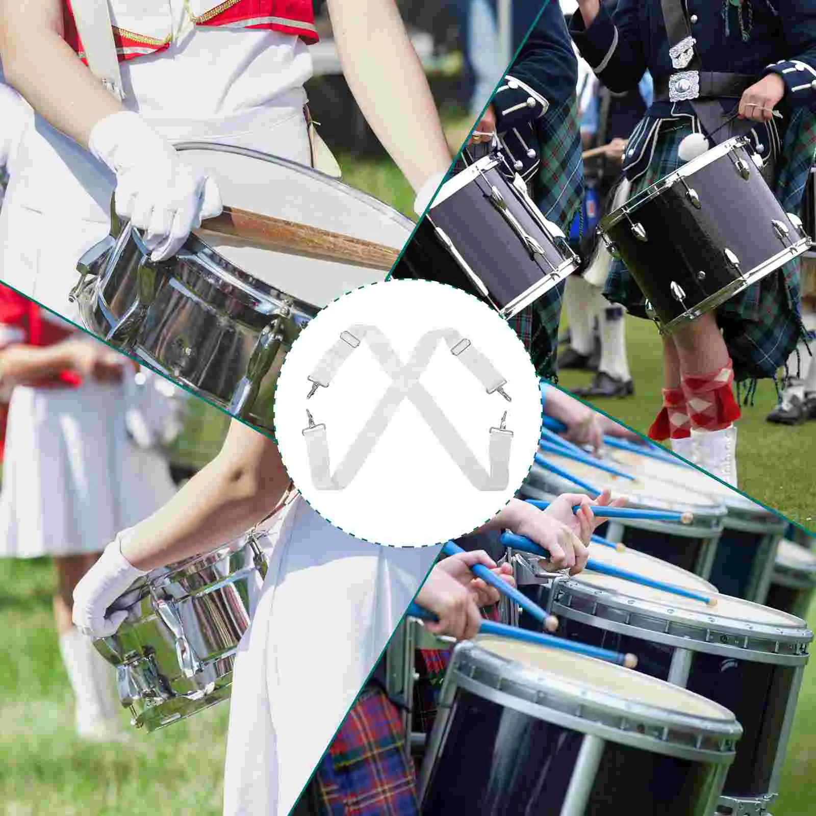 Ремень для малого барабана подтяжки ремень бас-гитары марширующий нейлон