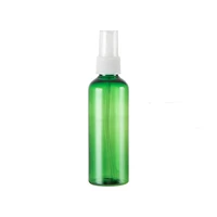 5pcs 120ml refillable green color plastic bottle with white pump sprayer plastic portable spray perfume bottle