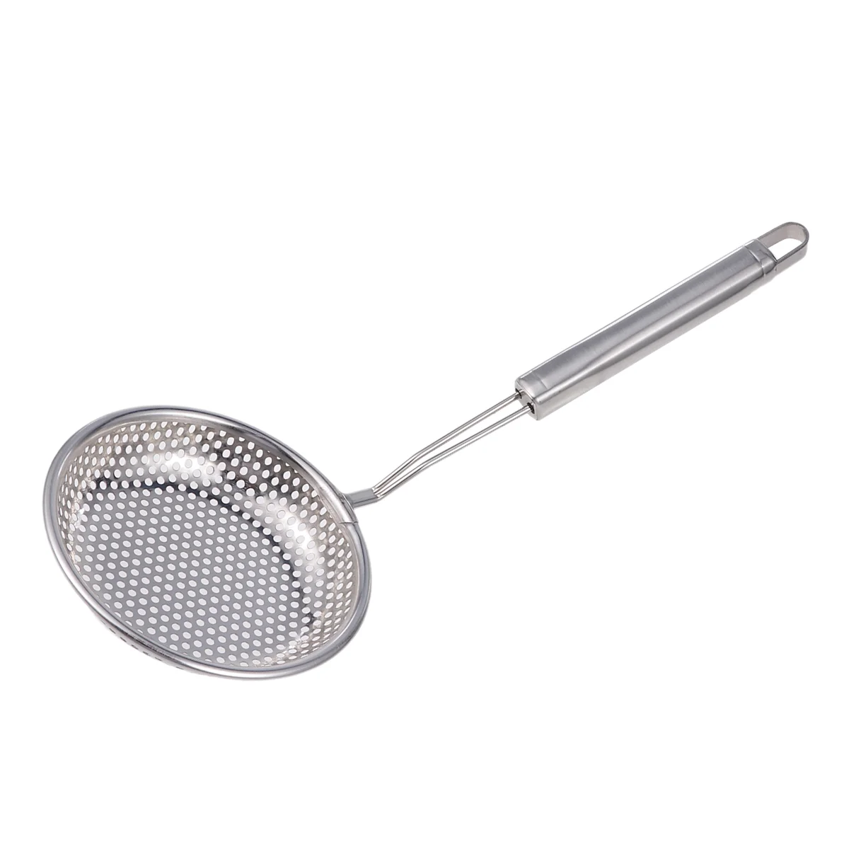 

Skimmer Slotted Spoon Stainless Steel With Ergonomic Handle Strainer Ladle Cooking Skimmer Hot Pot Colander Serving Spoon For