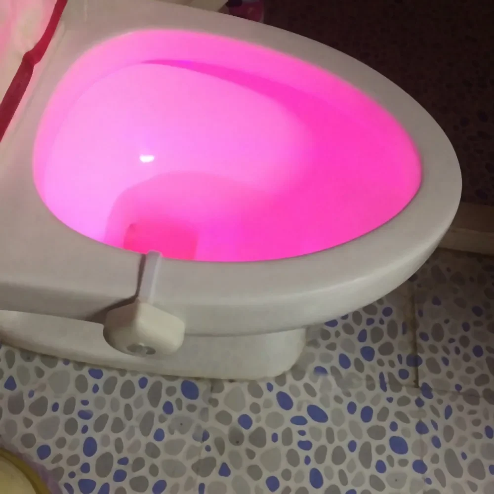 Светодиодный ночник для туалета 8 цветов