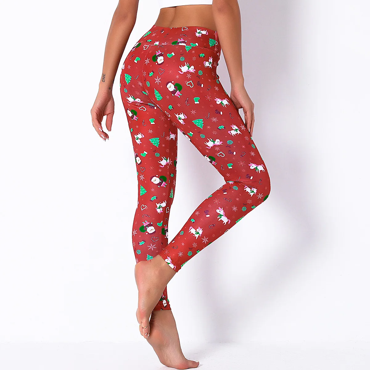 

Christmas Women Yoga Pants 2022 Sports Leggings Workout High Waist Sexy Sport Fitness Running GYM Wear