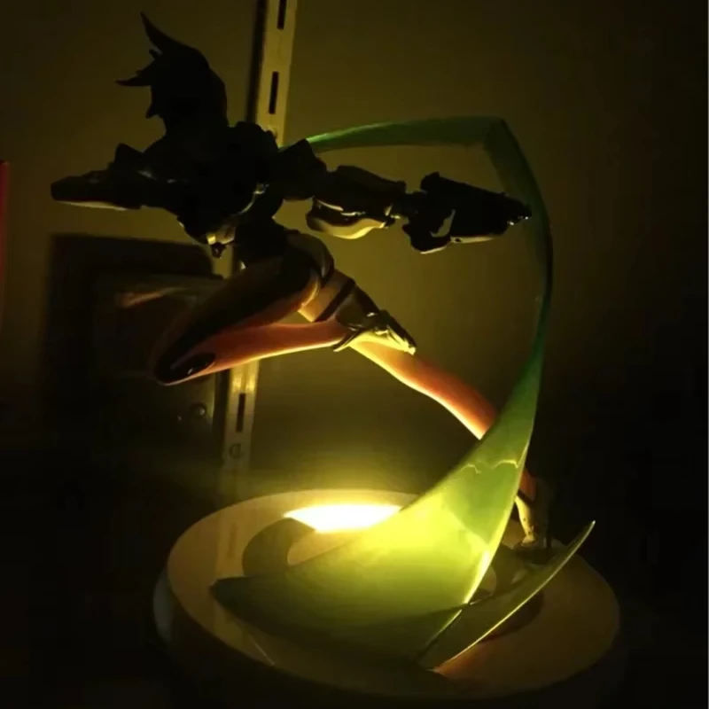 28 см горячая игра OW Over watch фигурка Tracer с подсветкой обновленная версия настольная