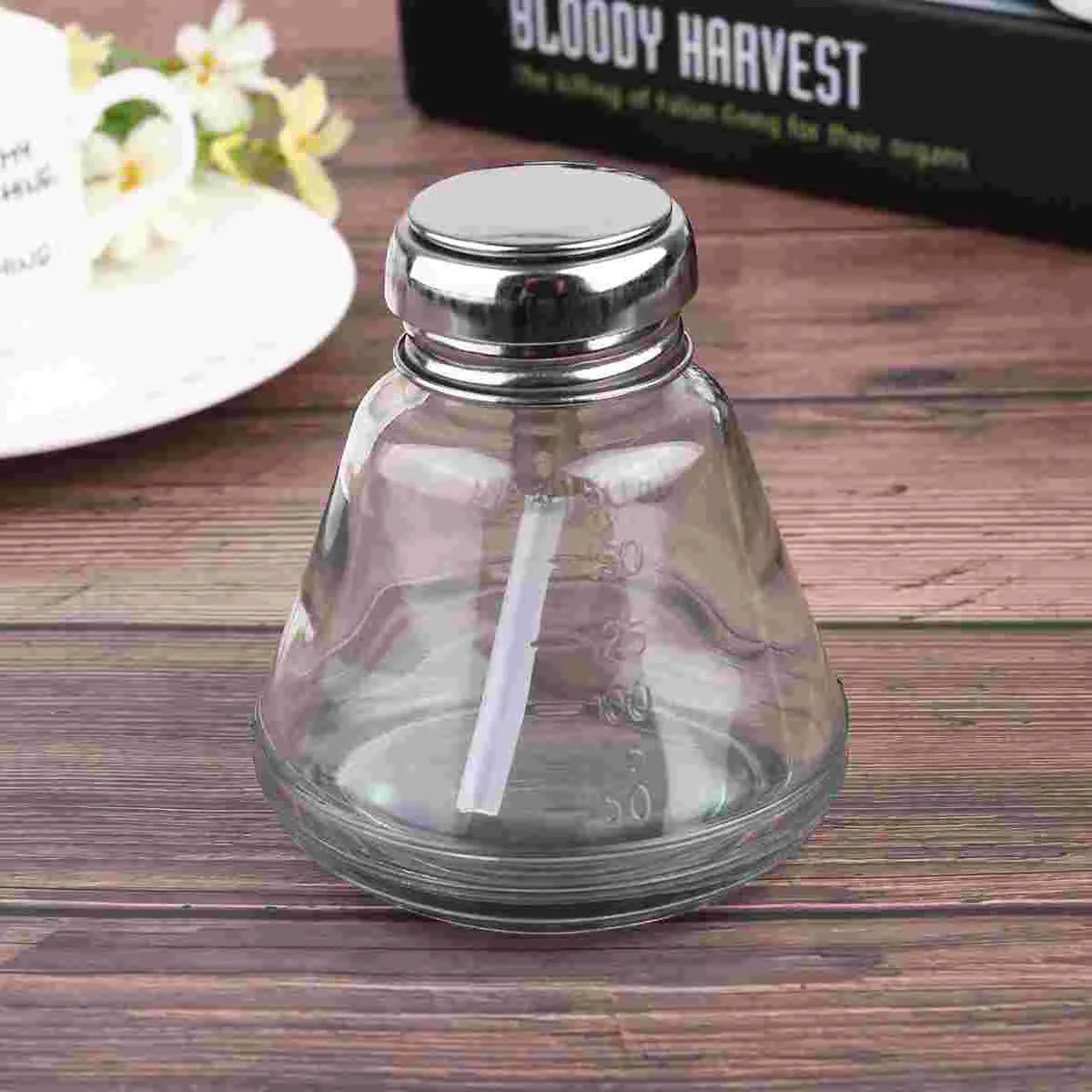 

Sub Bottle Liquid Dispenser Dispensers Clear Nail Polish Pump Cleaner