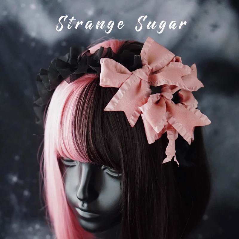 Оригинальная ручная обшивка искусственная лента для головы черная пудра СПАЙС