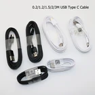 Оригинальный Samsung 0,21,21,523 м USB 3,1 быстрое зарядное устройство кабель для Galaxy A01 J2 Core S8 S9 S10 S20 Plus S20FE A31 A51 A71